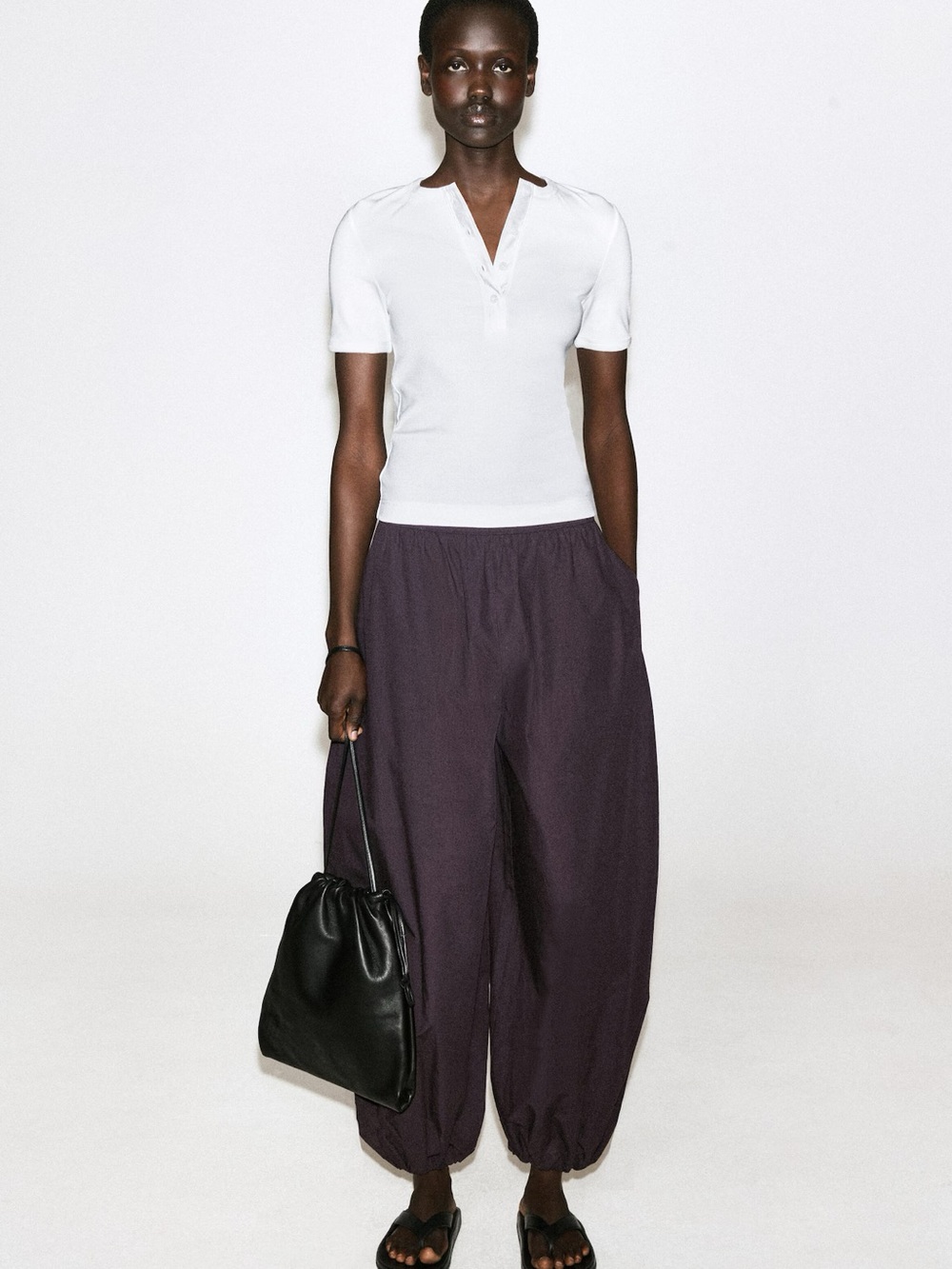 NWT COS (size 12) FLUID COTTON BALLOON PANTS